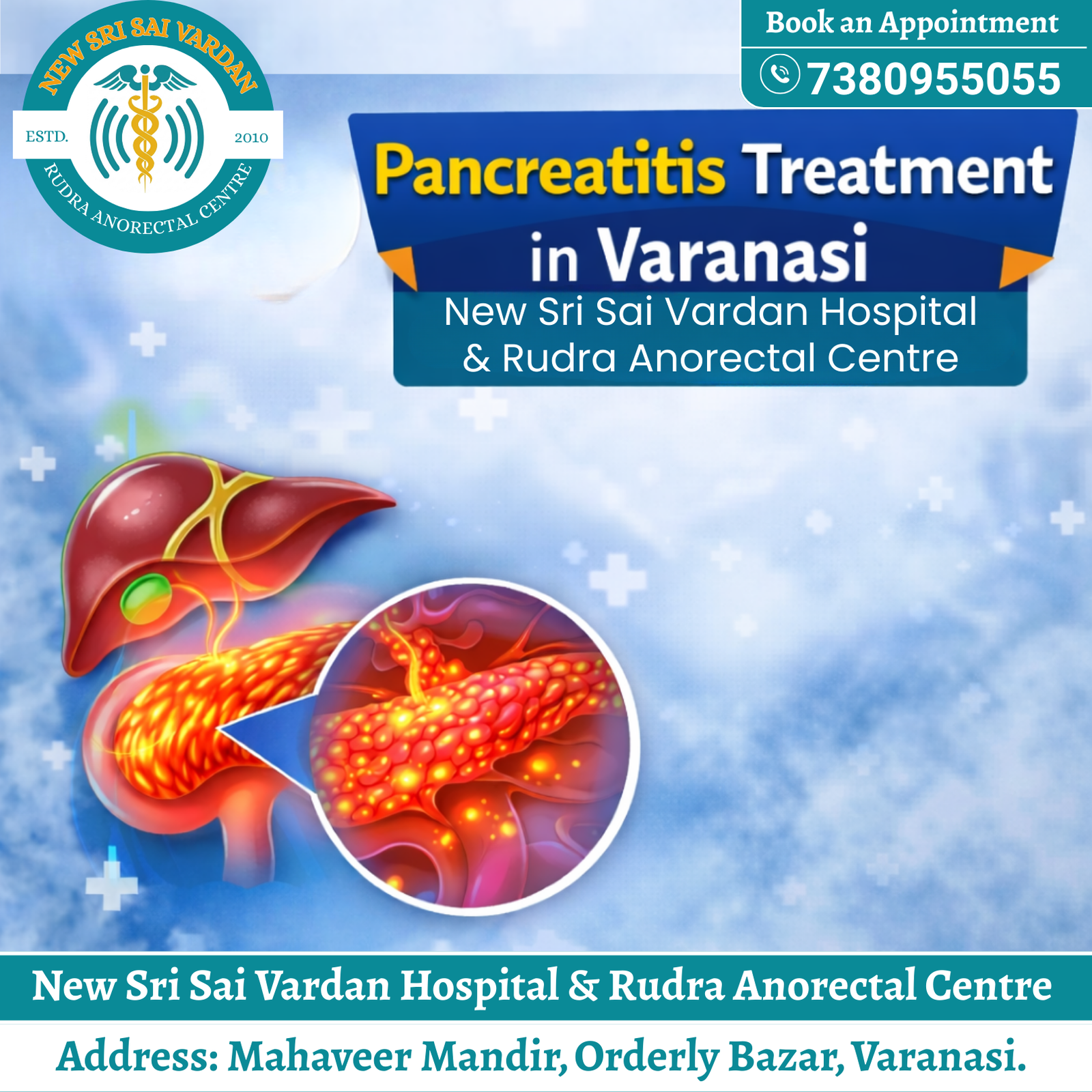 Pancreatitis Treatment in Varanasi | New Sri Sai Vardan Hospital & Rudra Anorectal Centre | Dr. S.S. Rathore